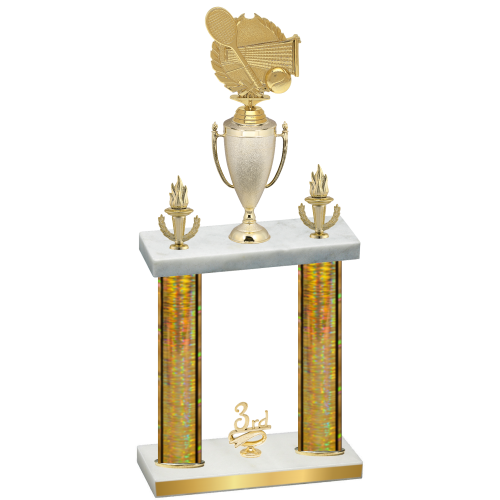 Double Gold Glacier Third Place Tennis Trophy
