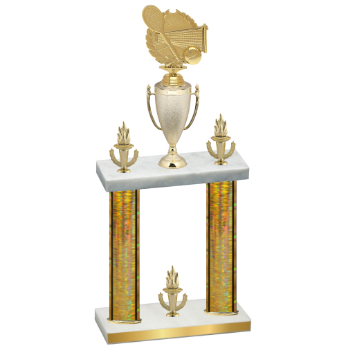 Double Gold Glacier Victory Tennis Trophy