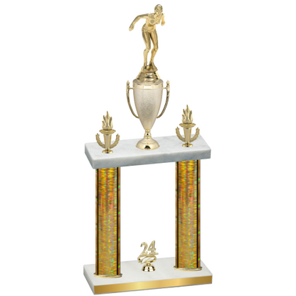 Double Gold Glacier Year Tennis Trophy