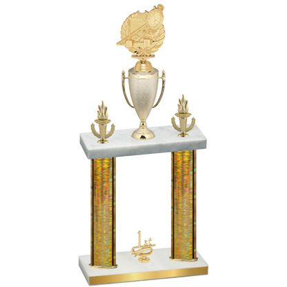Double Gold Glacier First Place Swimming Trophy