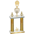 Double Gold Glacier Third Place Insert Trophy
