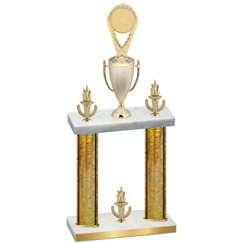 Double Gold Glacier Victory Insert Trophy