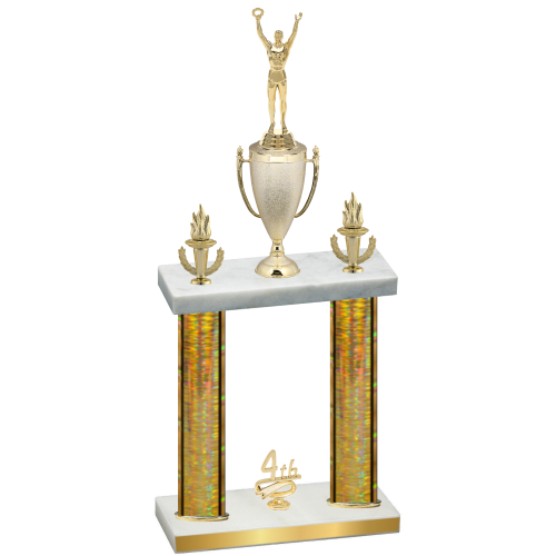 Double Gold Glacier Fourth Place Victory Trophy