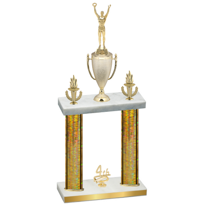 Double Gold Glacier Fourth Place Victory Trophy
