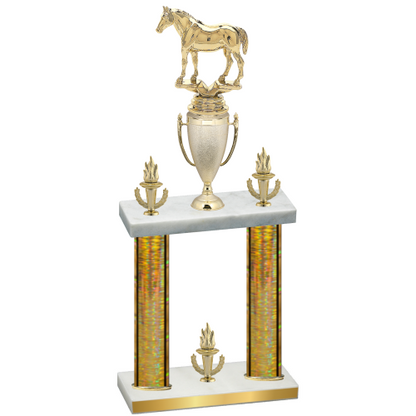 Double Gold Glacier Victory Horses Trophy