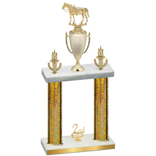 Double Gold Glacier Second Place Horses Trophy
