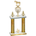 Double Gold Glacier Fourth Place Horses Trophy