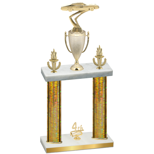 Double Gold Glacier Fourth Place Cars Trophy