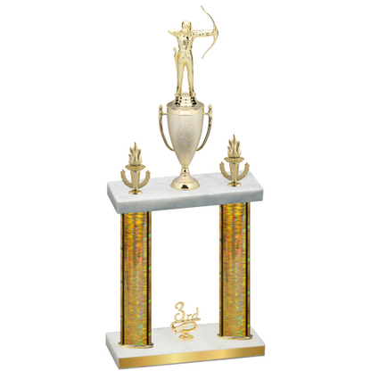 Double Gold Glacier Third Place Archery Trophy
