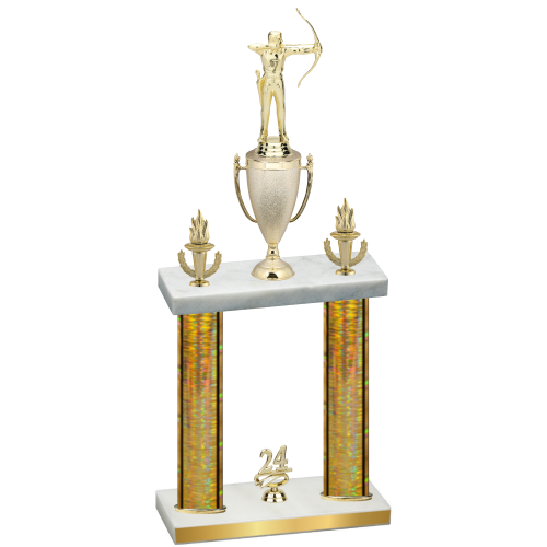 Double Gold Glacier Year Archery Trophy