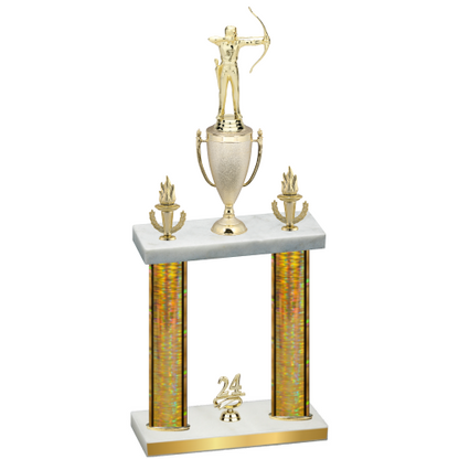 Double Gold Glacier Year Archery Trophy