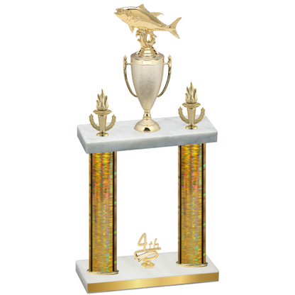 Double Gold Glacier Fourth Place Fishing Trophy