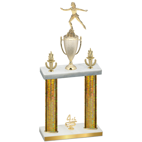 Double Gold Glacier Fourth Place Skater Trophy