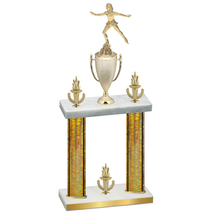 Double Gold Glacier Victory Skater Trophy
