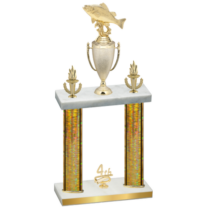 Double Gold Glacier Fourth Place Fishing Trophy