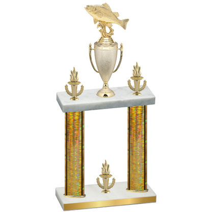 Double Gold Glacier Victory Fishing Trophy