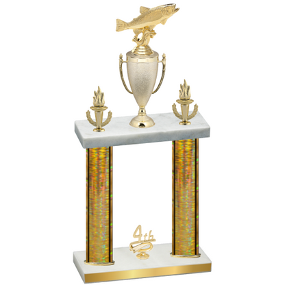 Double Gold Glacier Fourth Place Fishing Trophy