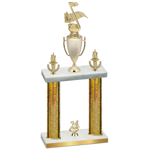 Double Gold Glacier Year Music Trophy