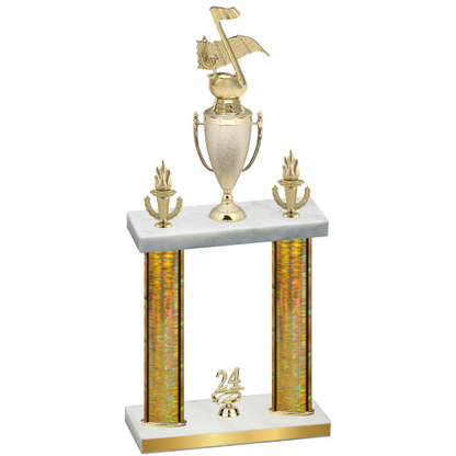 Double Gold Glacier Year Music Trophy
