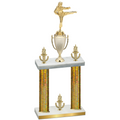 Double Gold Glacier Victory Karate Trophy
