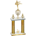 Double Gold Glacier Second Place Karate Trophy