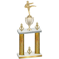 Double Gold Glacier Victory Karate Trophy