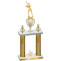 Double Gold Glacier Fourth Place Softball Trophy