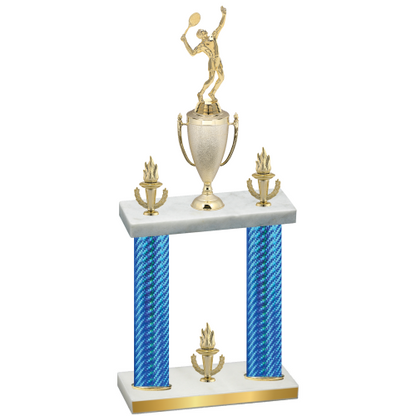 Double Blue Carbon Fiber Victory Tennis Trophy