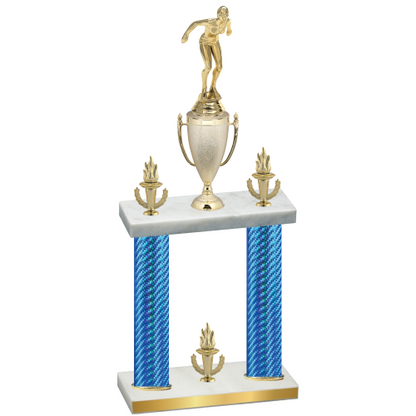 Double Blue Carbon Fiber Victory Tennis Trophy