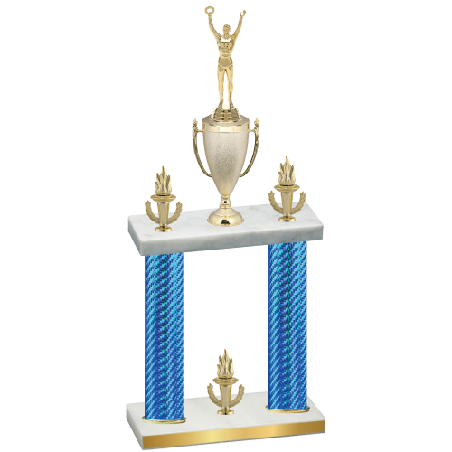 Double Blue Carbon Fiber Victory Victory Trophy