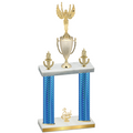 Double Blue Carbon Fiber Third Place Victory Trophy