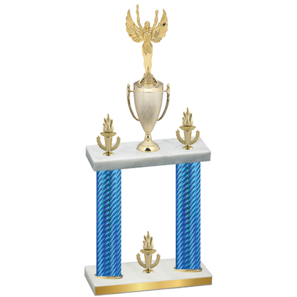 Double Blue Carbon Fiber Victory Victory Trophy