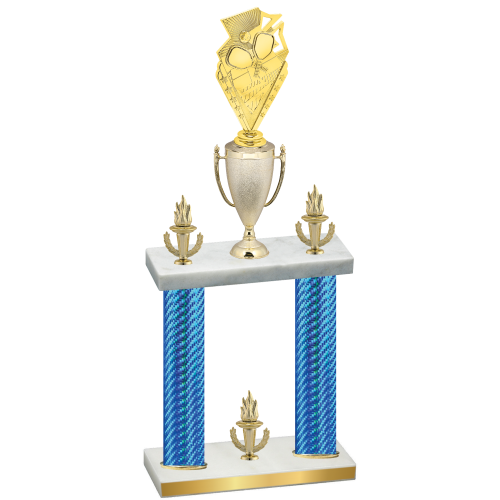 Double Blue Carbon Fiber Victory Pickleball Trophy