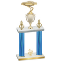 Double Blue Carbon Fiber Fourth Place Cars Trophy