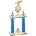 Double Blue Carbon Fiber Victory Fishing Trophy