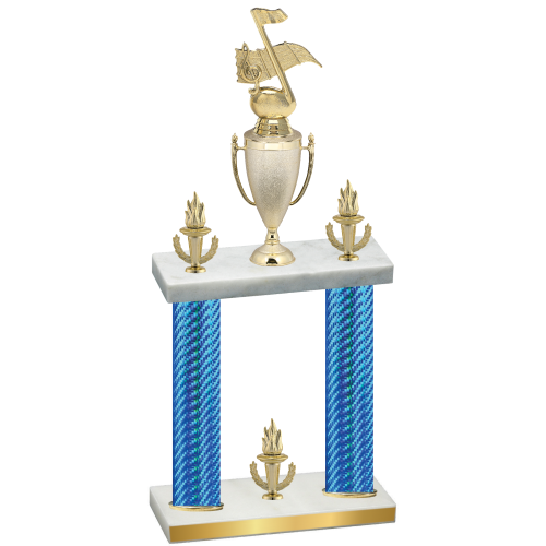 Double Blue Carbon Fiber Victory Music Trophy