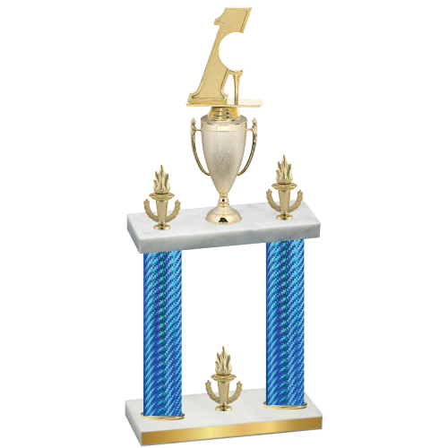 Double Blue Carbon Fiber Victory Golf Trophy