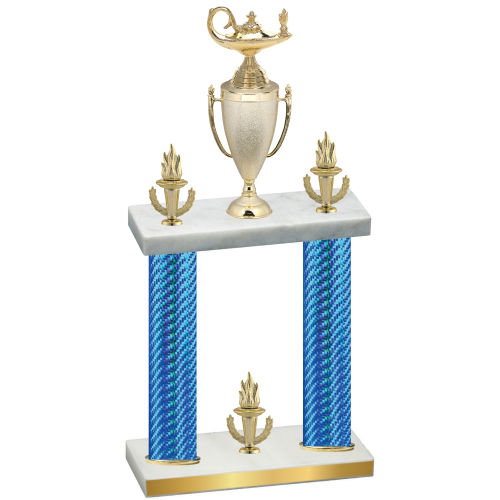 Double Blue Carbon Fiber Victory Academics Trophy