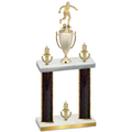 Double Black Glacier Victory Soccer Trophy
