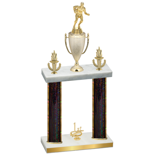 Double Black Glacier First Place Rugby Trophy