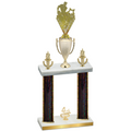 Double Black Glacier Fourth Place Rugby Trophy