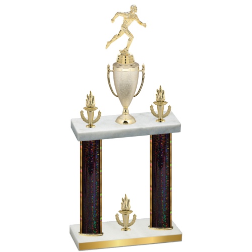 Double Black Glacier Victory Running Trophy