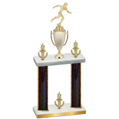 Double Black Glacier Victory Running Trophy