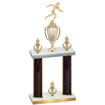 Double Black Glacier Victory Running Trophy