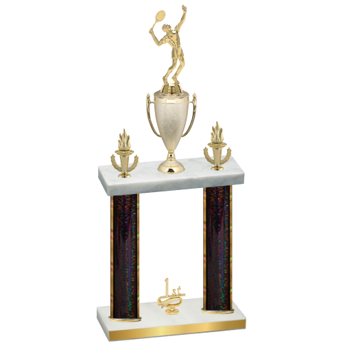 Double Black Glacier First Place Tennis Trophy