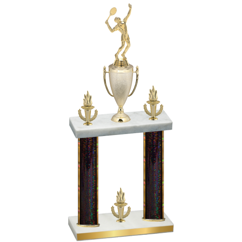 Double Black Glacier Victory Tennis Trophy