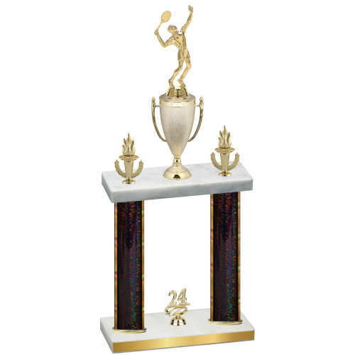 Double Black Glacier Year Tennis Trophy