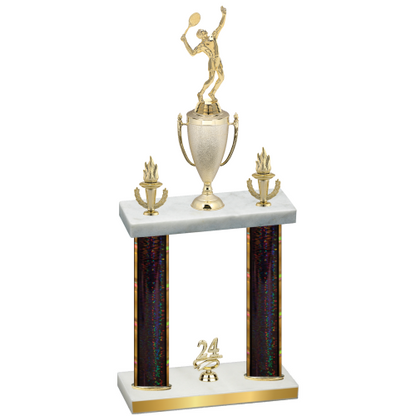 Double Black Glacier Year Tennis Trophy