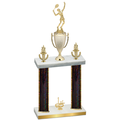 Double Black Glacier First Place Tennis Trophy
