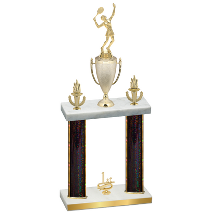 Double Black Glacier First Place Tennis Trophy